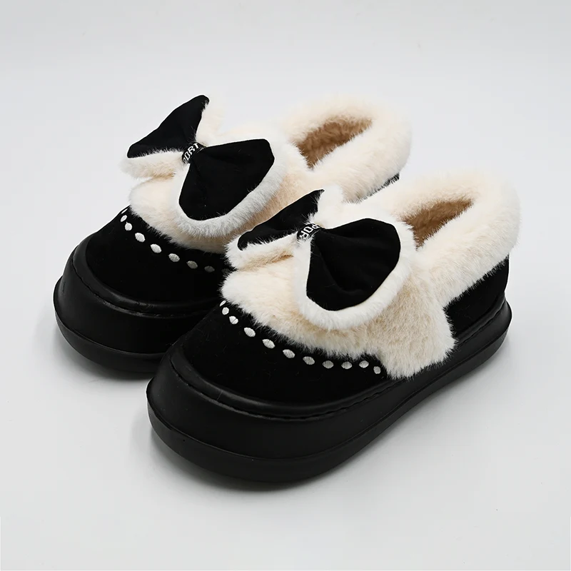 Bowknot cotton tsinelas