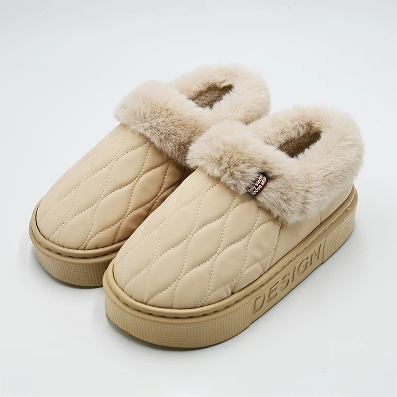 Diamond leather cotton tsinelas